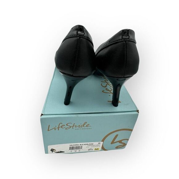 LifeStride Womens Saldana Pointed Toe Stiletto D'Orsay Pumps Heel Black Size 8.5 - Picture 8 of 11